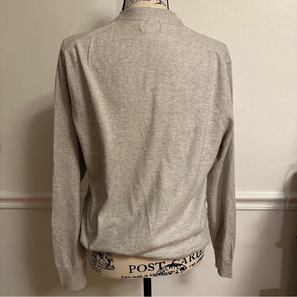 Jcrew Cotton-blend V-neck cardigan sweater size L (c6 - Picture 5 of 14